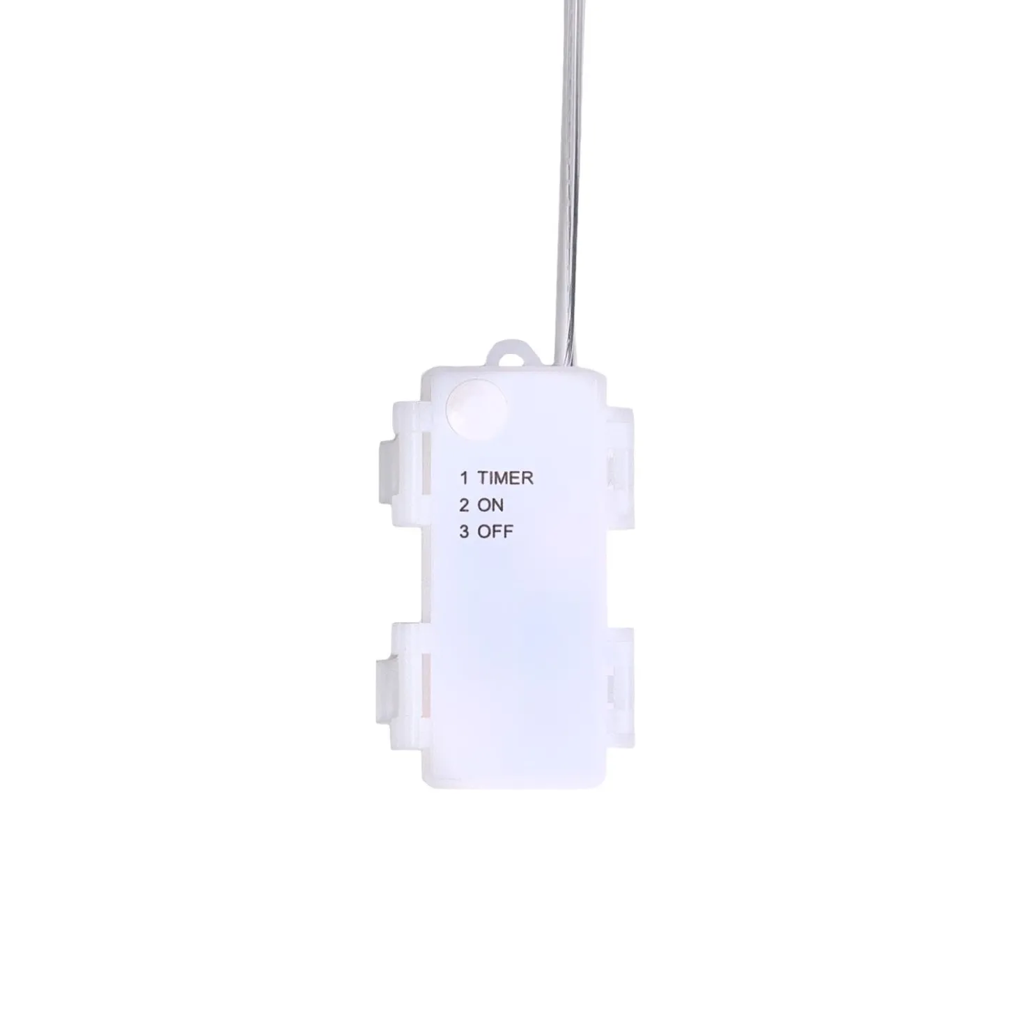 3 Stelle Crystal da appendere a batteria, 60 cm, 50 MicroLED bianco caldo, uso interno