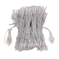 Tenda Connect+ 1 x h 2,5 m, 250 led bianco caldo e bianco freddo, cavo trasparente, prolungabile