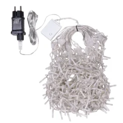 Tenda Nastro di Luce StarFall 4,6 x h 0,8 m, 1152 led bianco caldo, cavo trasparente