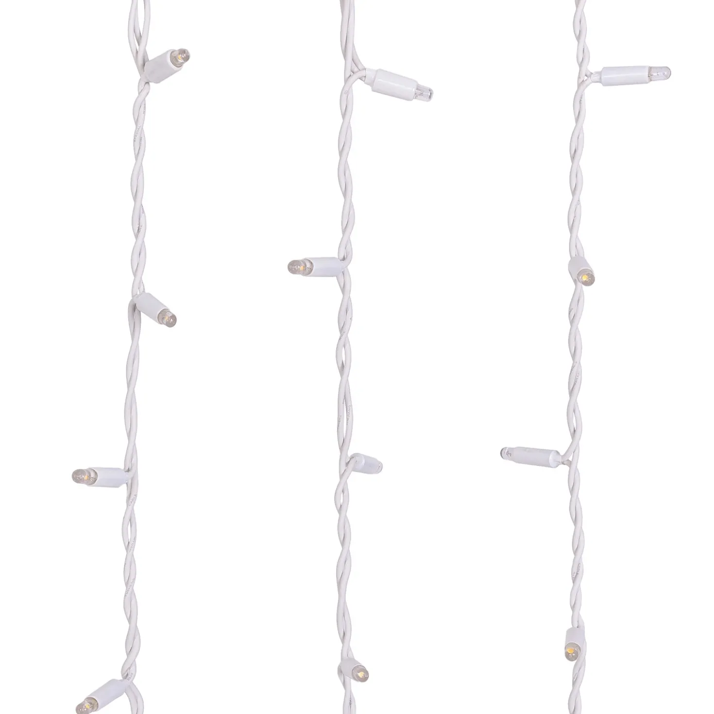 Tenda 2 x h 3 m, 480 maxiled bianco caldo, cavo bianco, prolungabile, IP67