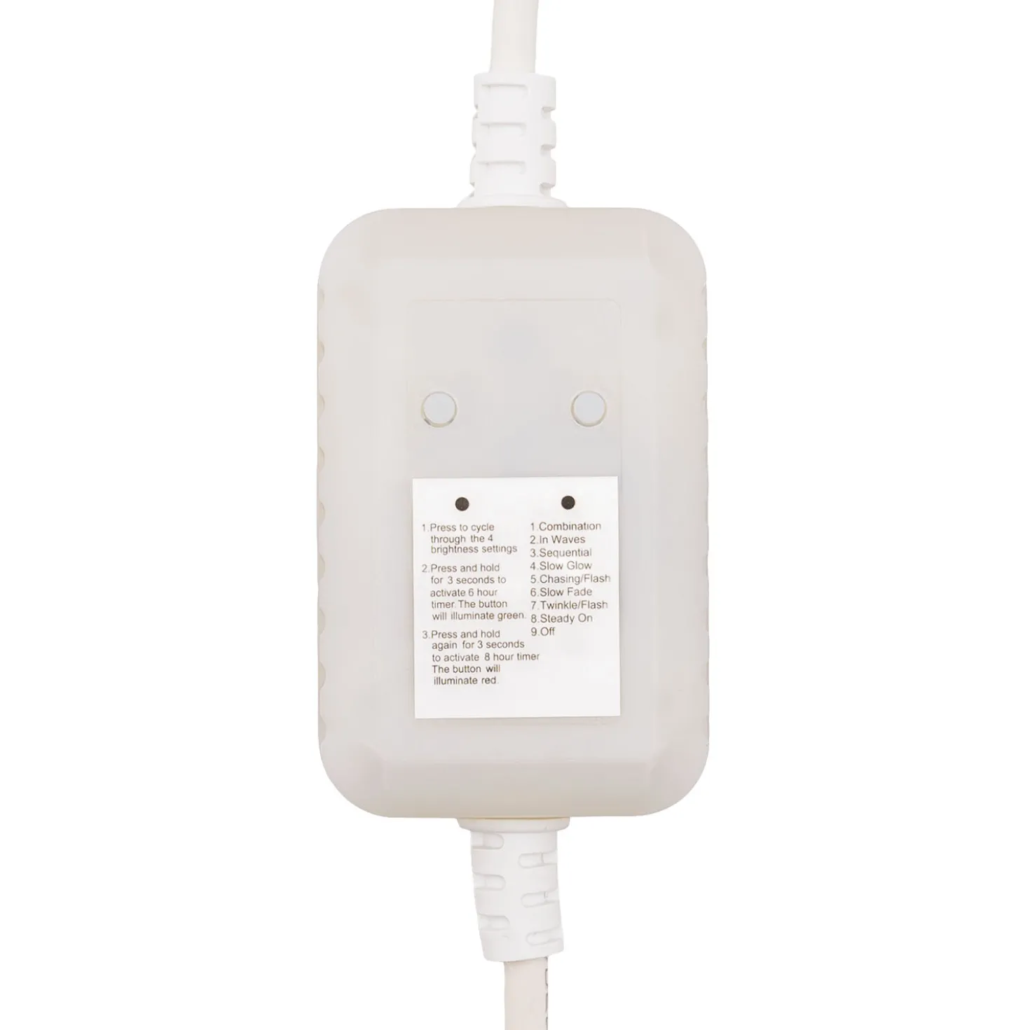 Trasformatore con Controller Connect+ fino a 4000 led, 60 watt, giochi di luce e luce fissa, cavo bianco