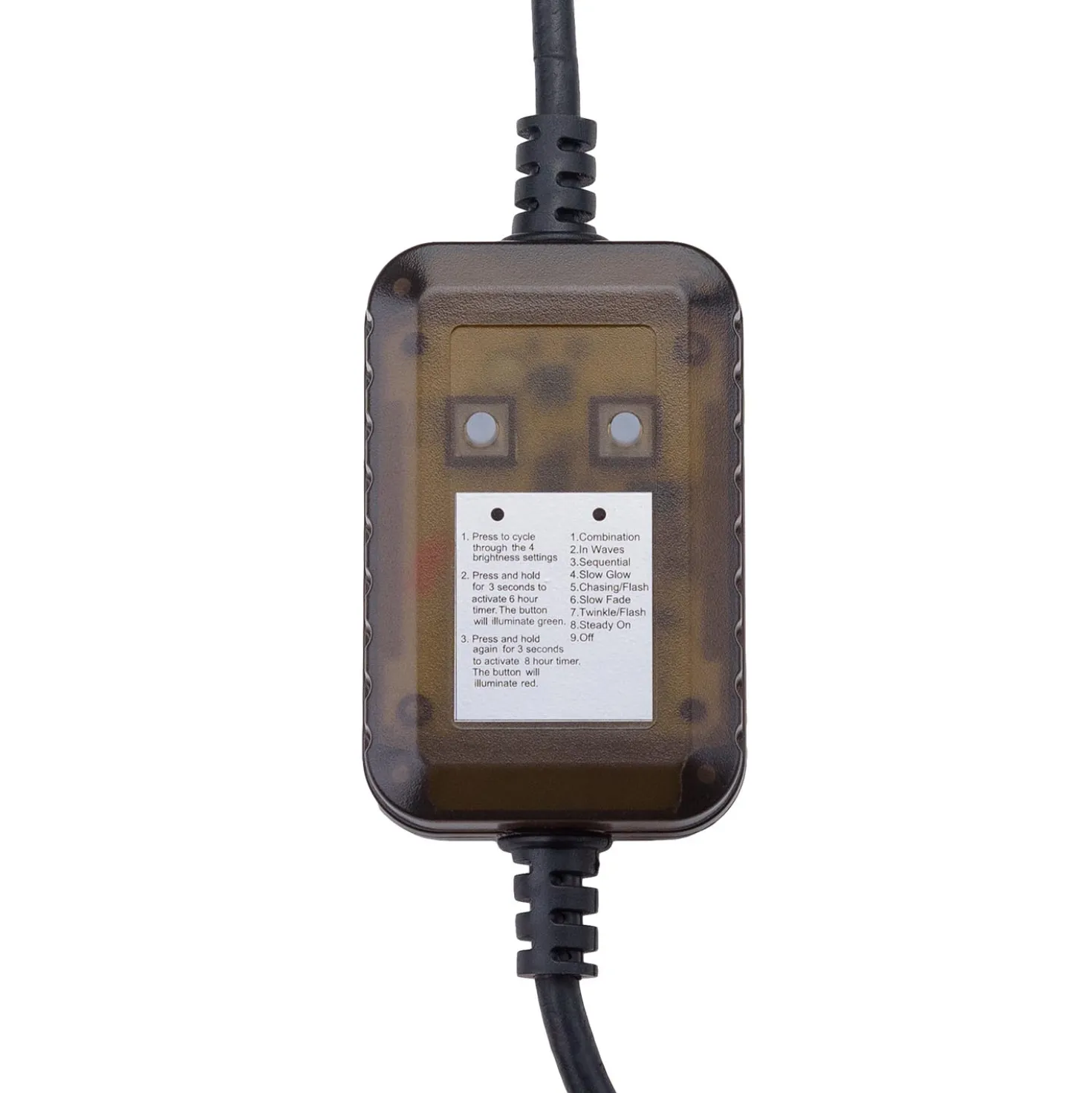 Trasformatore con Controller Connect+ fino a 6000 led, giochi di luce e luce fissa, cavo nero