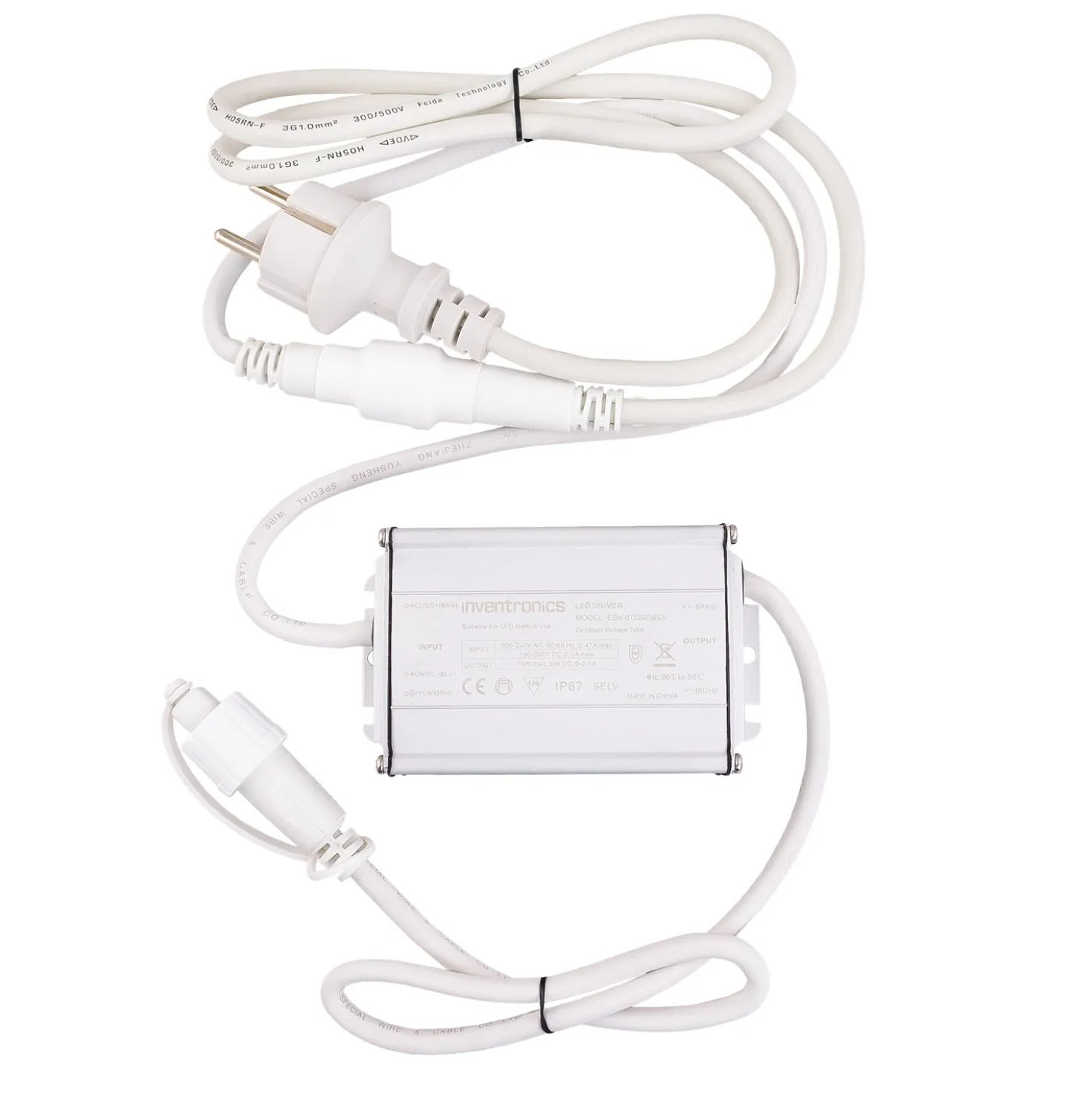 Trasformatore Connect ProLine 36V, 75 watt, cavo bianco