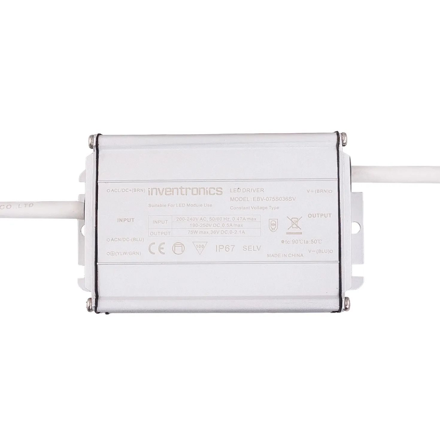 Trasformatore Connect ProLine 36V, 75 watt, cavo bianco