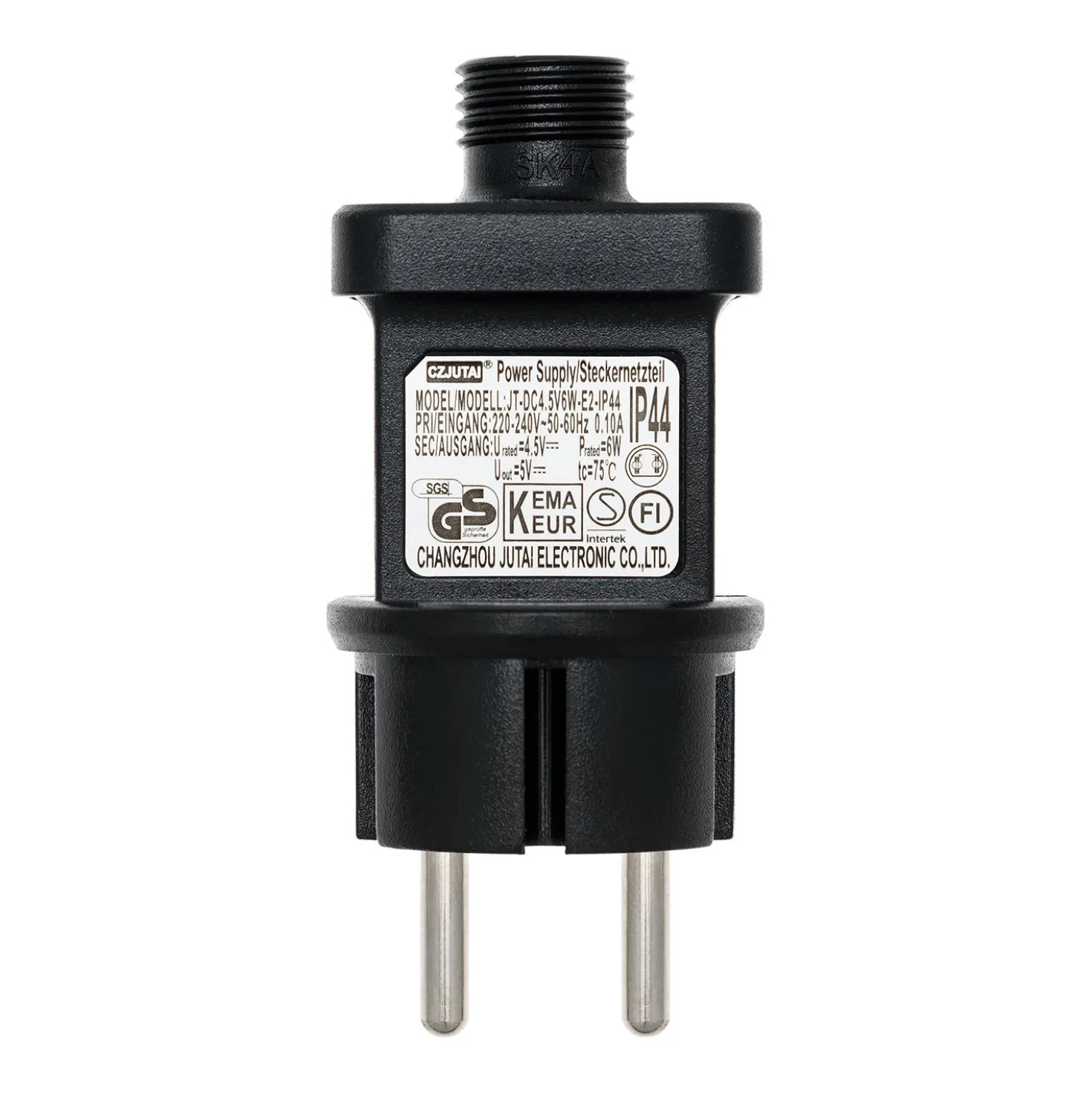 Trasformatore per luci decorative, 4,5 Volt DC, Max 6 Watt, Timer
