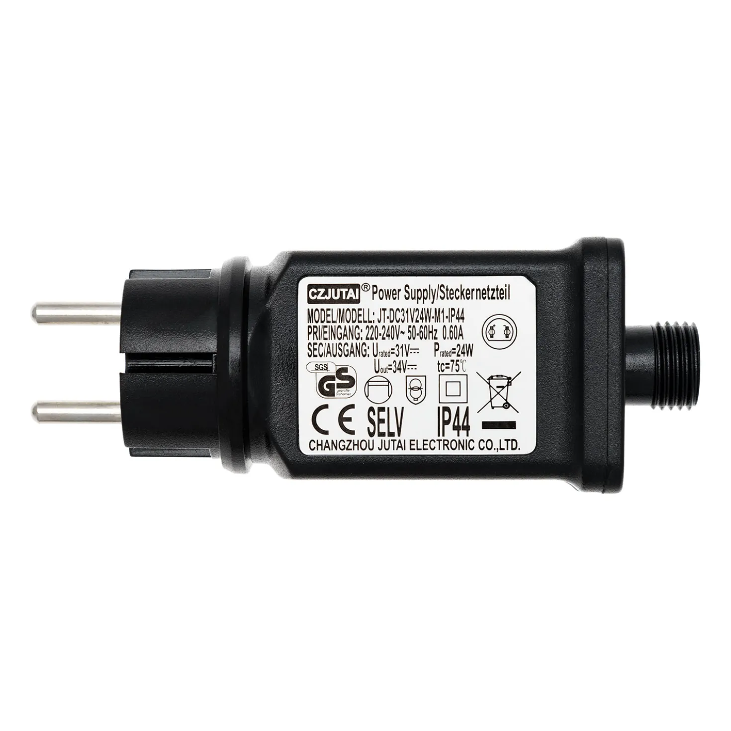 Trasformatore per luci decorative, 31 Volt DC, Max 24 Watt