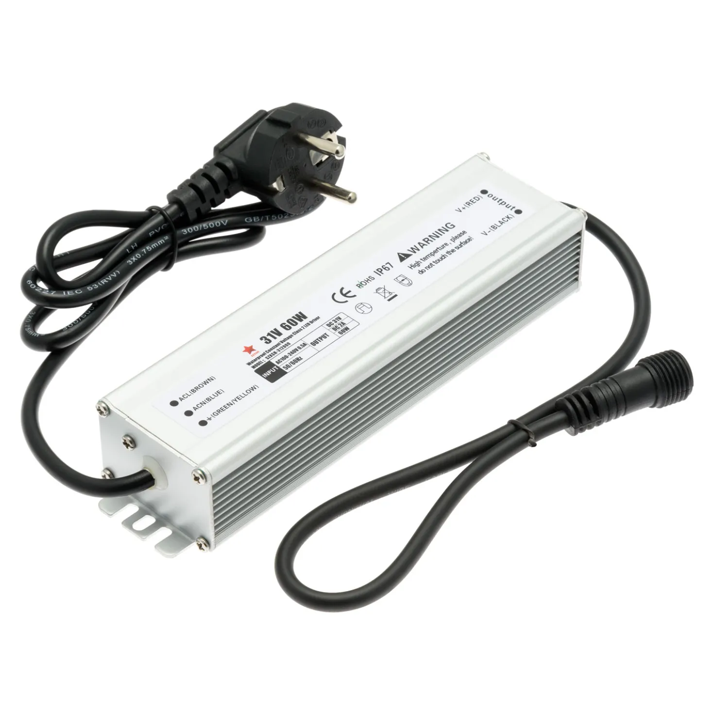 Trasformatore per luci decorative, 31 Volt DC, Max 60 Watt