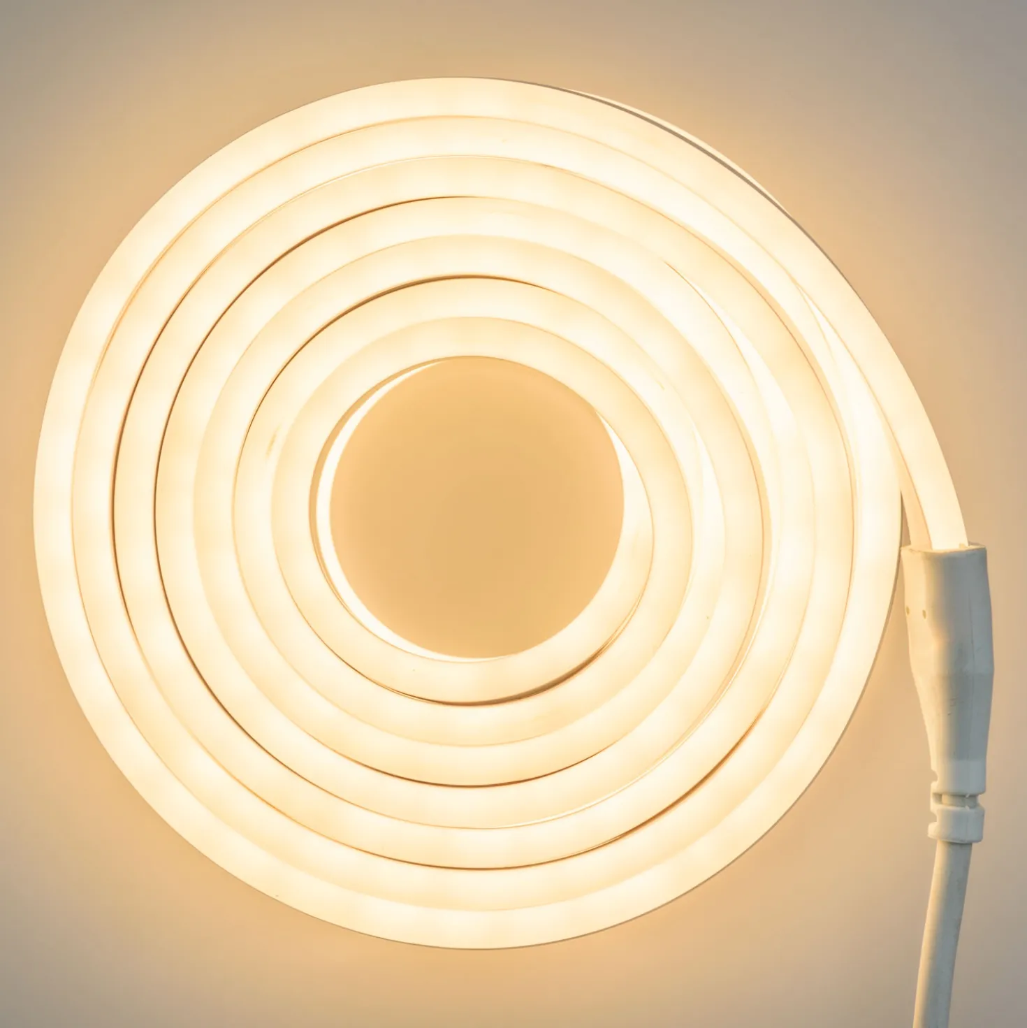 Tubo led effetto neon bifacciale, 960 led bianco caldo