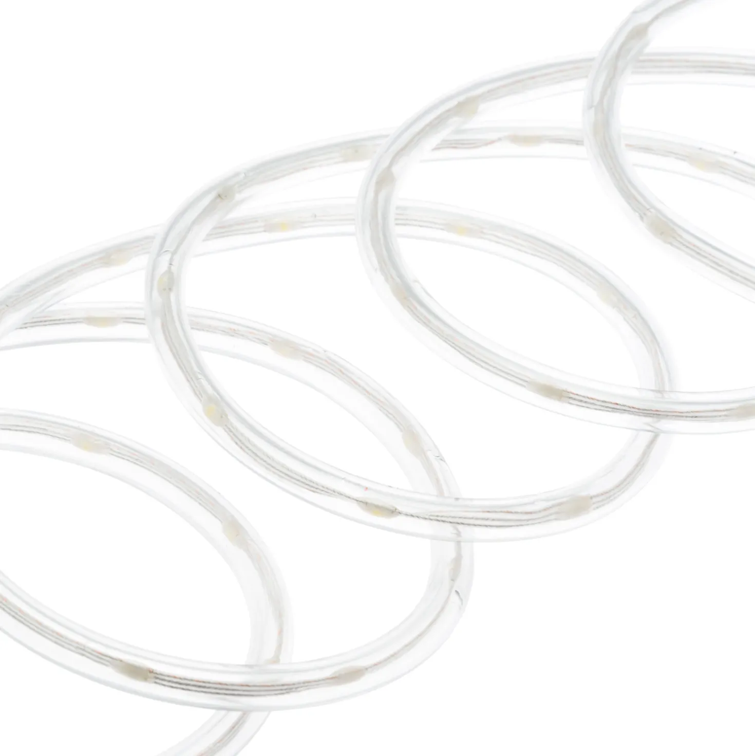 Tubo luminoso 10 m, gocce di luce led bianco caldo