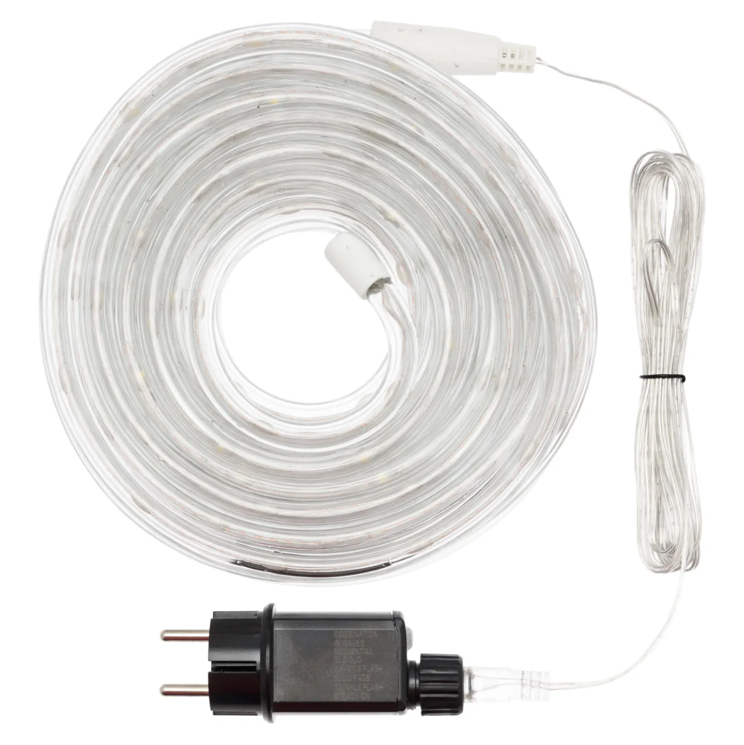 Tubo luminoso 10 m, gocce di luce led bianco caldo