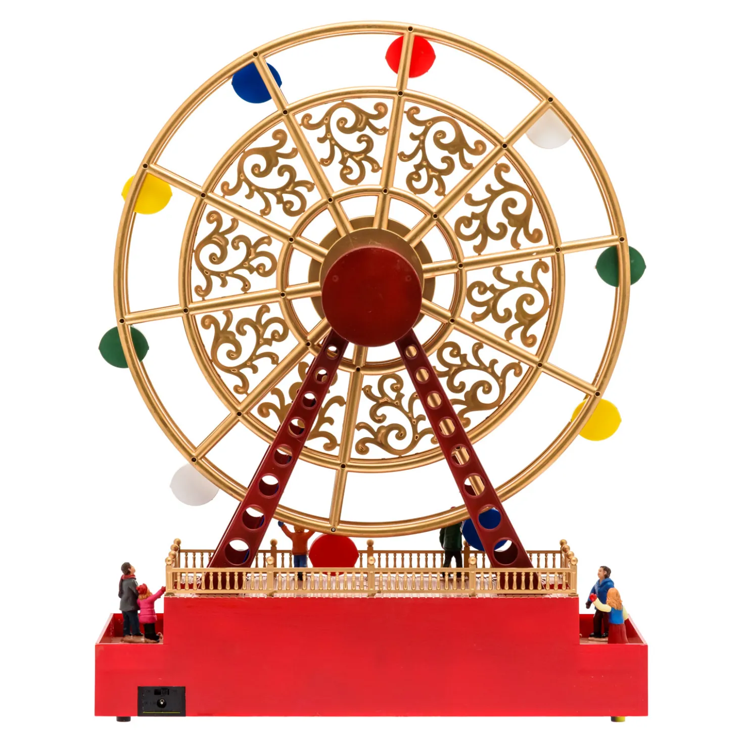 Villaggio Ruota Panoramica rotante, h 48 cm, una melodia nataliza