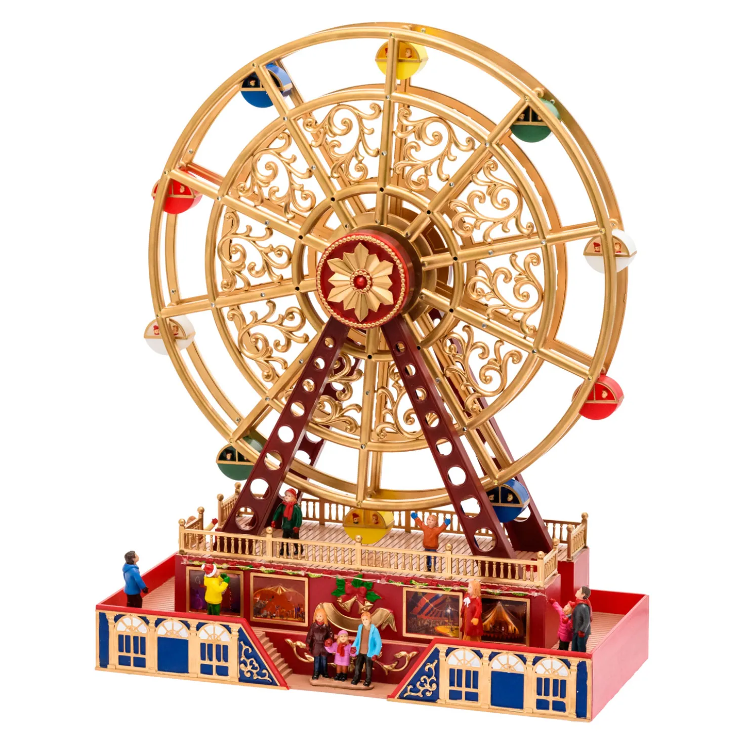 Villaggio Ruota Panoramica rotante, h 48 cm, una melodia nataliza